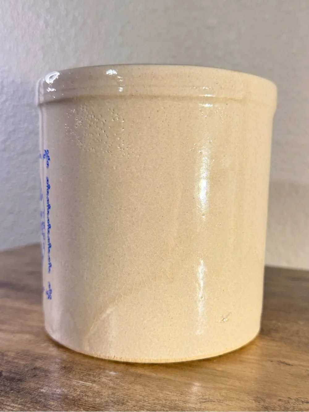 Norwich Kansas 1885–1985 Centennial Stoneware Crock | Blue Transferware